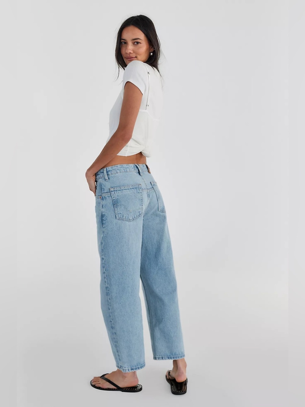 Free People Deep Trance Dropped Boyfriend Jeans, NWT, Sweet Dreams, Size 27
